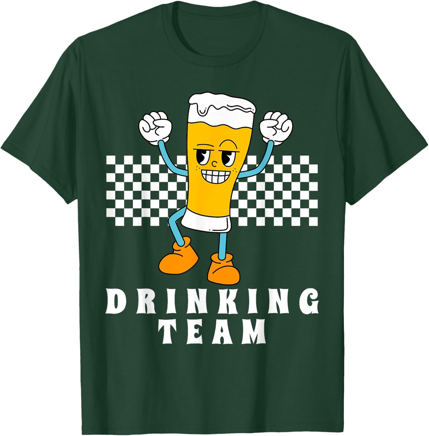Drinking Team Groovy Matching Beer Vacation T-Shirt - T-Shirt | Forest