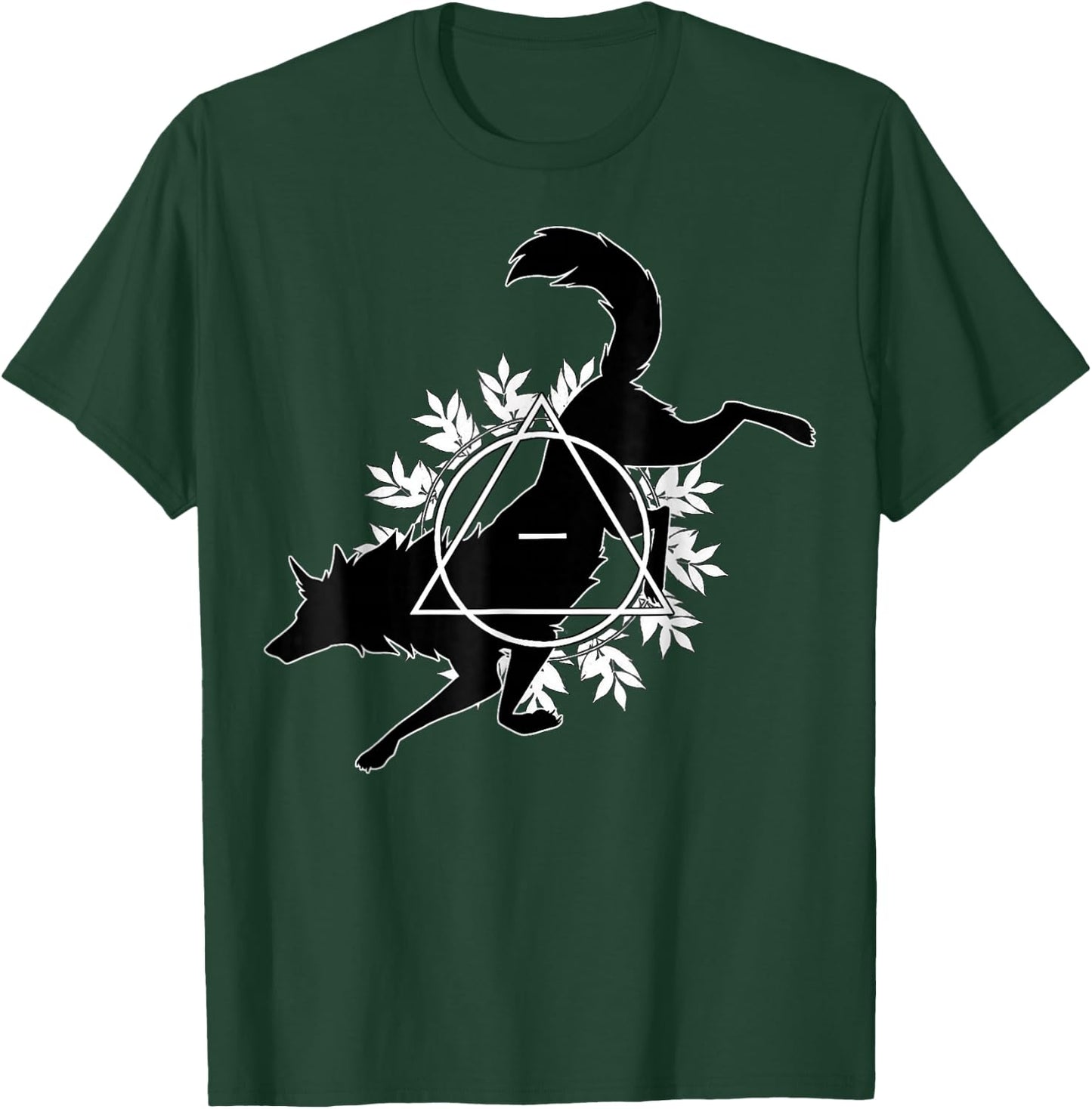 Wolf Heulen Berge Natur Tier Kunst Tierliebhaber Wolf , black T-Shirt - T-Shirt | Forest