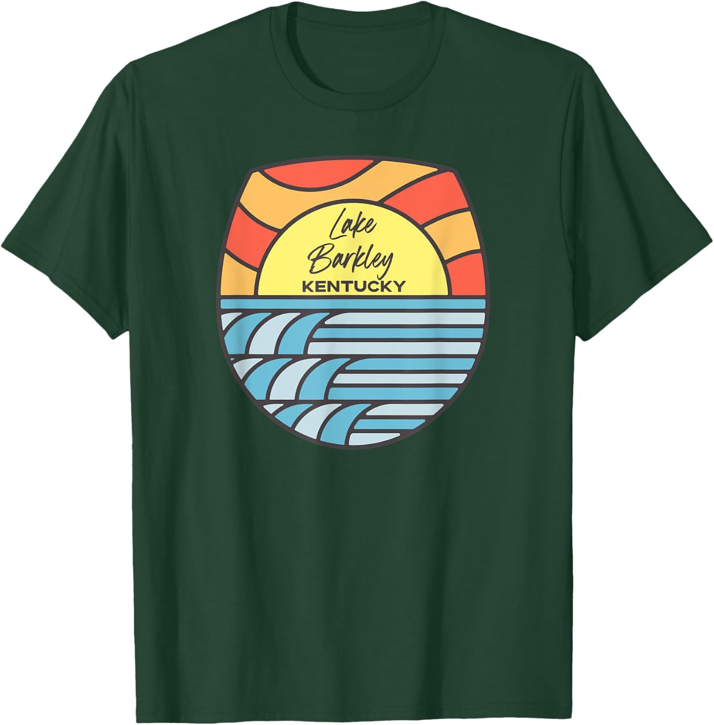 Lake Barkley Kentucky KY Sunset Sunrise Souvenir T-Shirt - T-Shirt | Forest