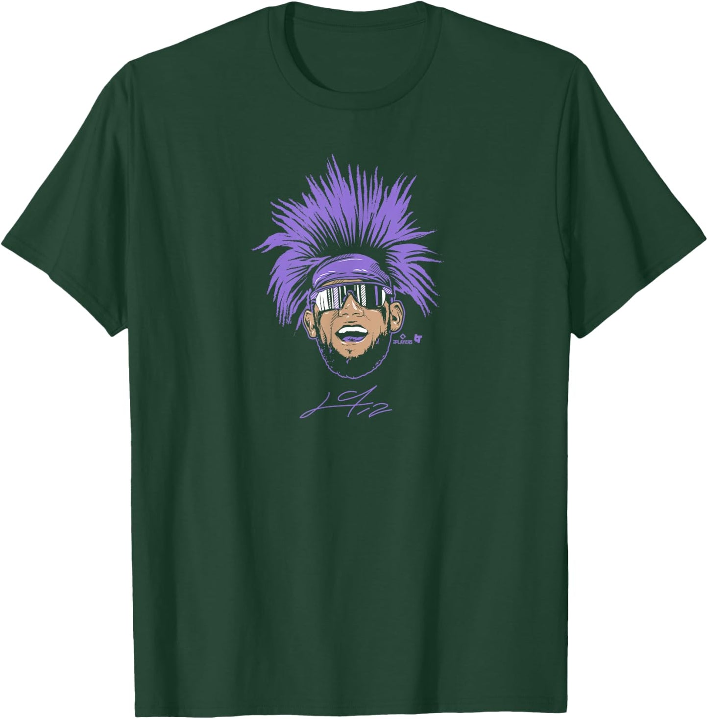 Lourdes Gurriel Jr. - Swag Head - Arizona Baseball T-Shirt - T-Shirt | Forest