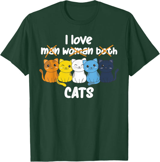 Aroace Flag Pride LGBTQ-Katzen niedliche Aroace-Katze T-Shirt - T-Shirt | Forest