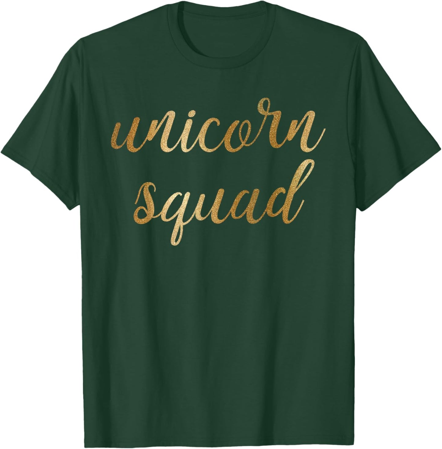 Gold Unicorn Squad Shirt Unicorn Shirt T-Shirt - T-Shirt | Forest