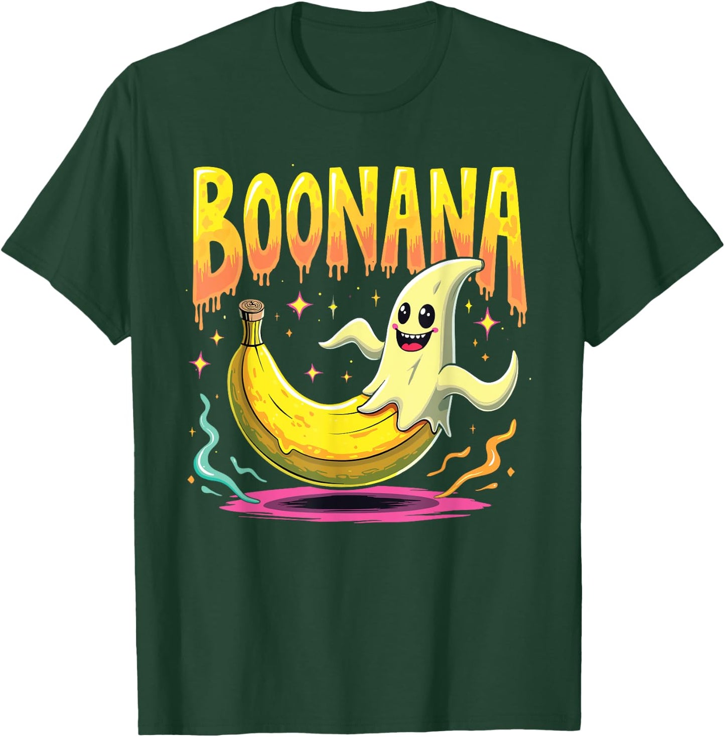 Boonana Costume Funny Ghost Banana for Halloween T-Shirt - T-Shirt | Forest