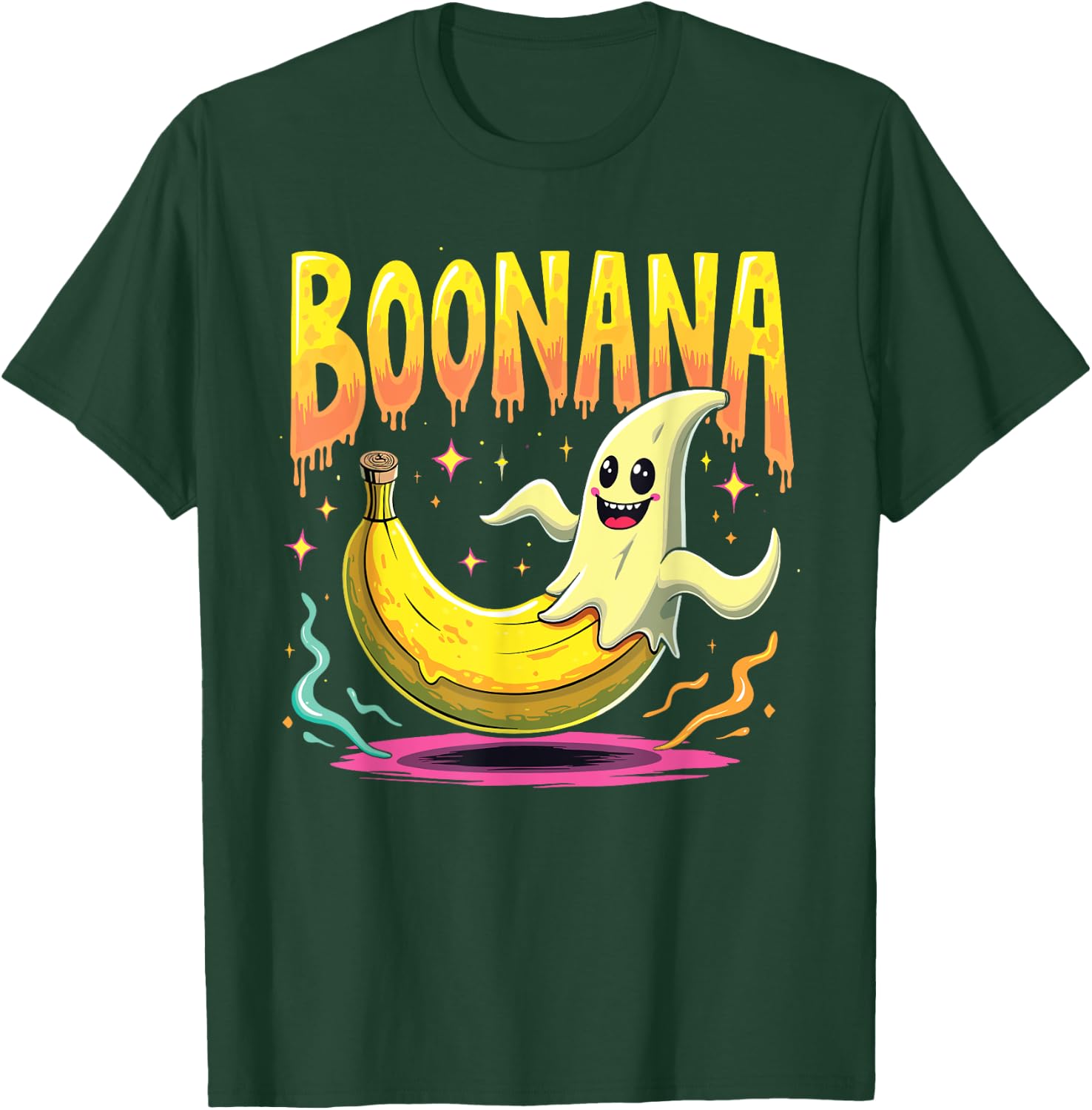 Boonana Costume Funny Ghost Banana for Halloween T-Shirt - T-Shirt | Forest