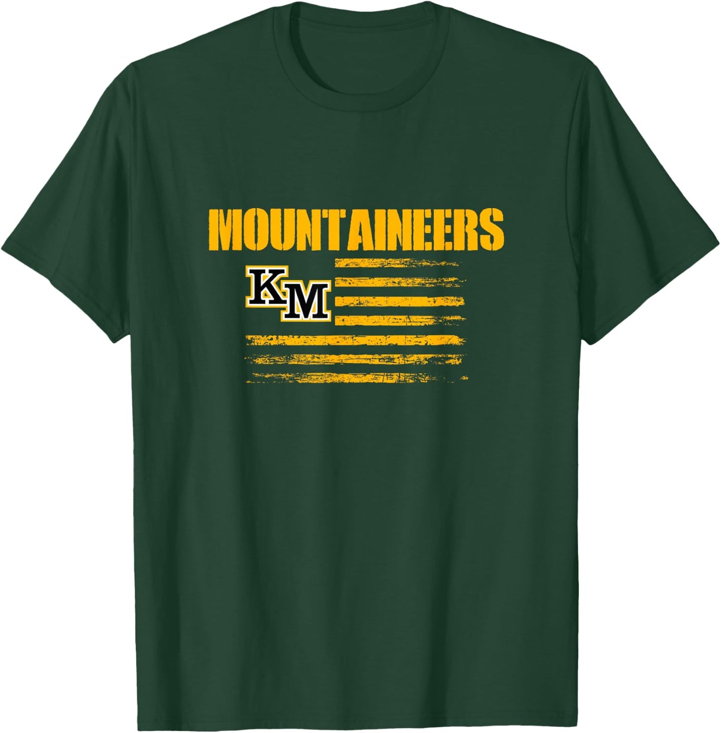 Logo USA Flag Pride HS T-Shirt - T-Shirt | Forest