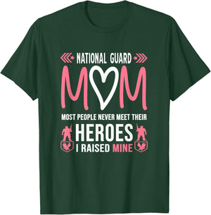National Guard Mom Shirt Army Heroes Gifts Military Family T-Shirt - T-Shirt | Forest