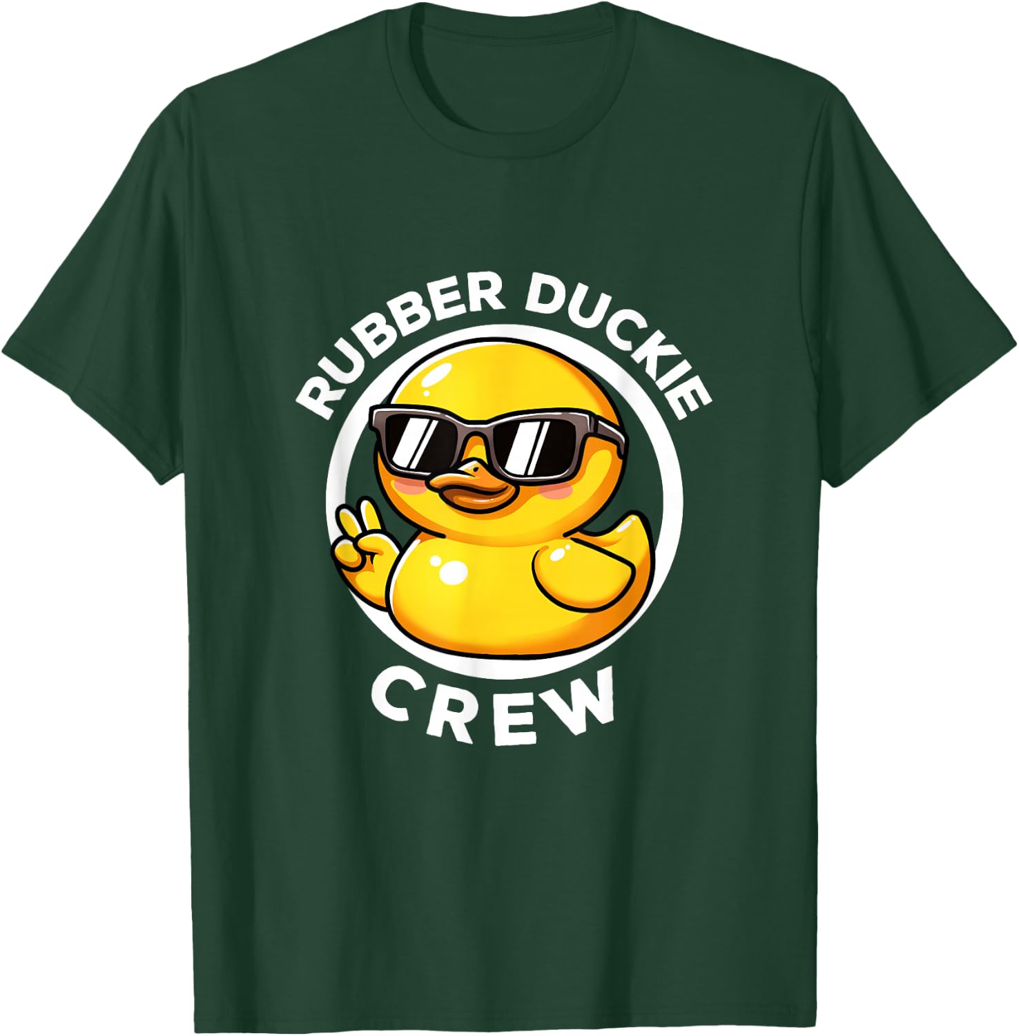 Rubber Duckie Crew I Love Ducks Lovers Funny Rubber Duck T-Shirt - T-Shirt | Forest