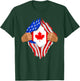 Canadian Blood Inside Me | Canada Flag Gift T-Shirt - T-Shirt | Forest