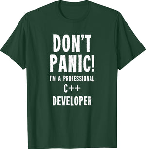 Developer C++ , Black, S T-Shirt - T-Shirt | Forest