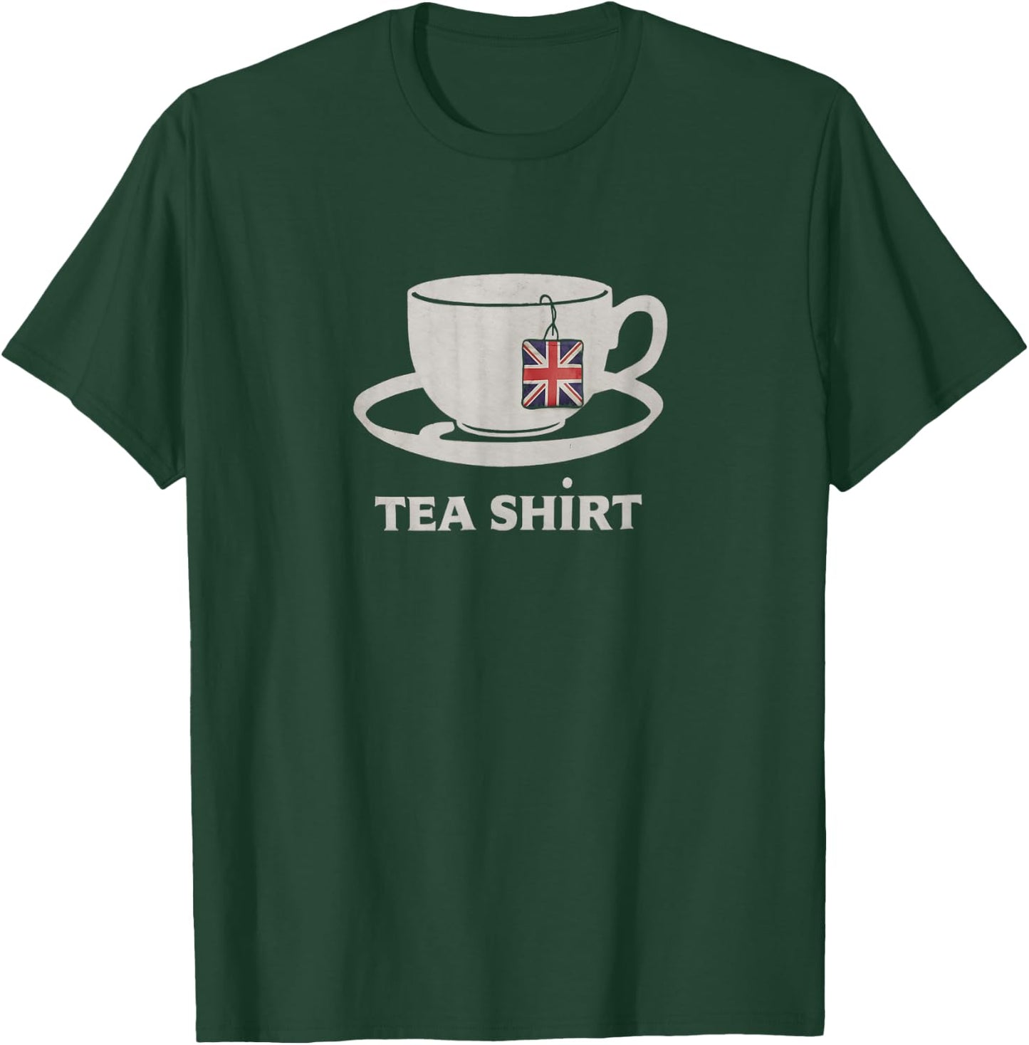 I Love English Tea Party UK Flag London Souvenir Memorabilia T-Shirt - T-Shirt | Forest