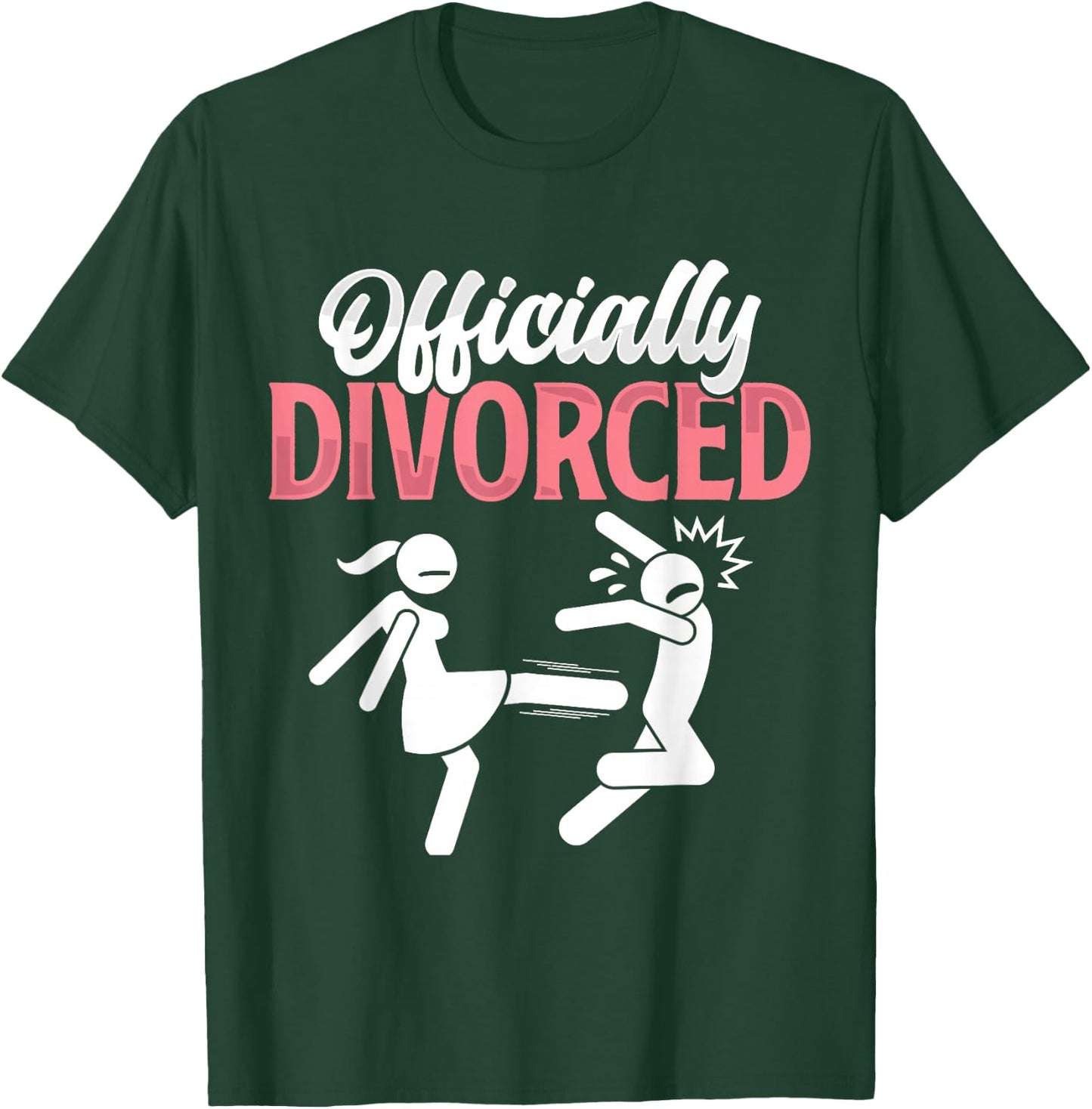 Officially Divorced Funny Party Divorce Divorced Women T-Shirt - T-Shirt | Forest