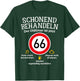 66th Birthday Gentle Treatment Oldtimer Ist 66 Tempo 66 , black T-Shirt - T-Shirt | Forest