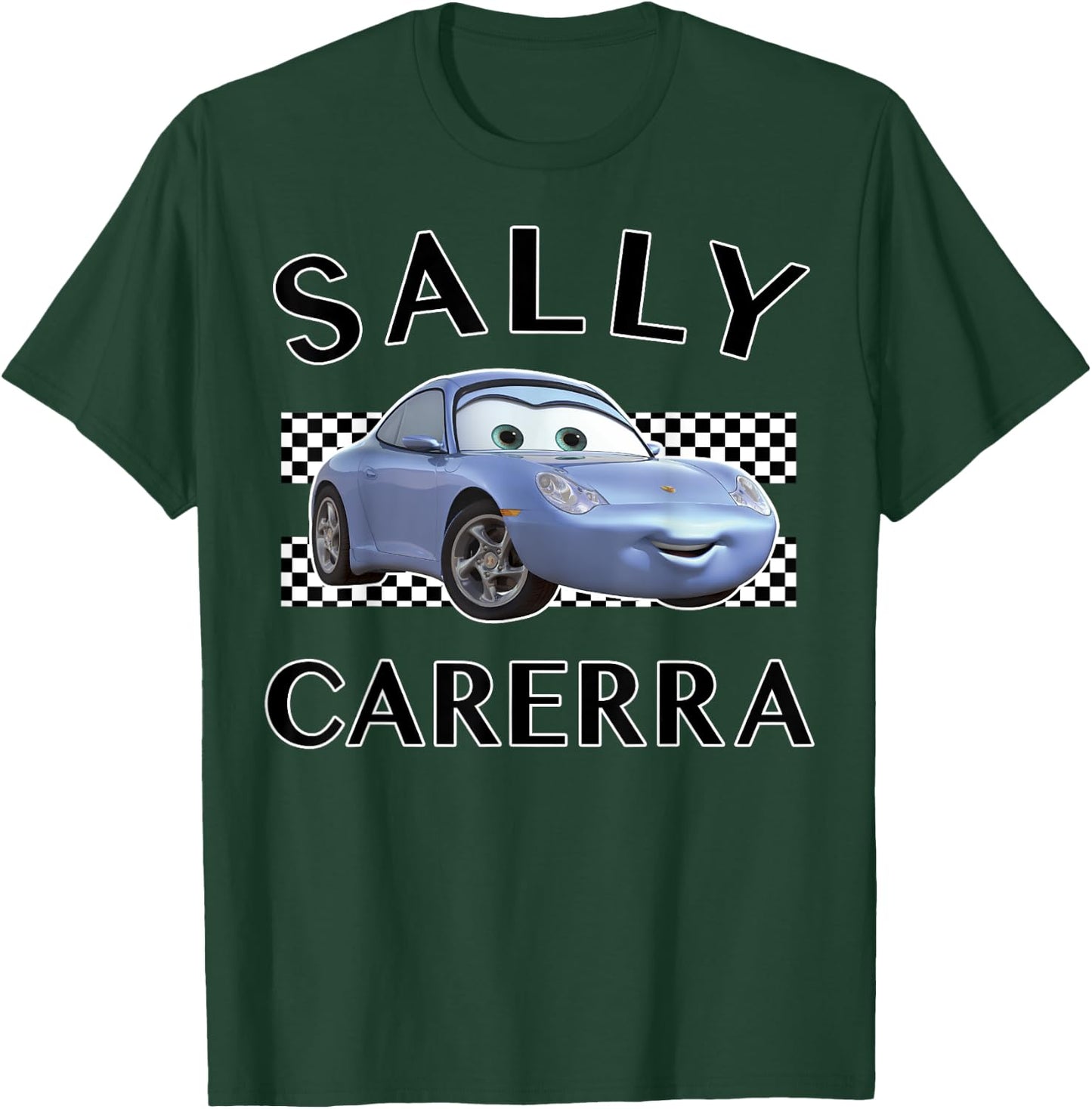 Disney Pixar Cars Sally Carerra Finish Line , Blue, S T-Shirt - T-Shirt | Forest