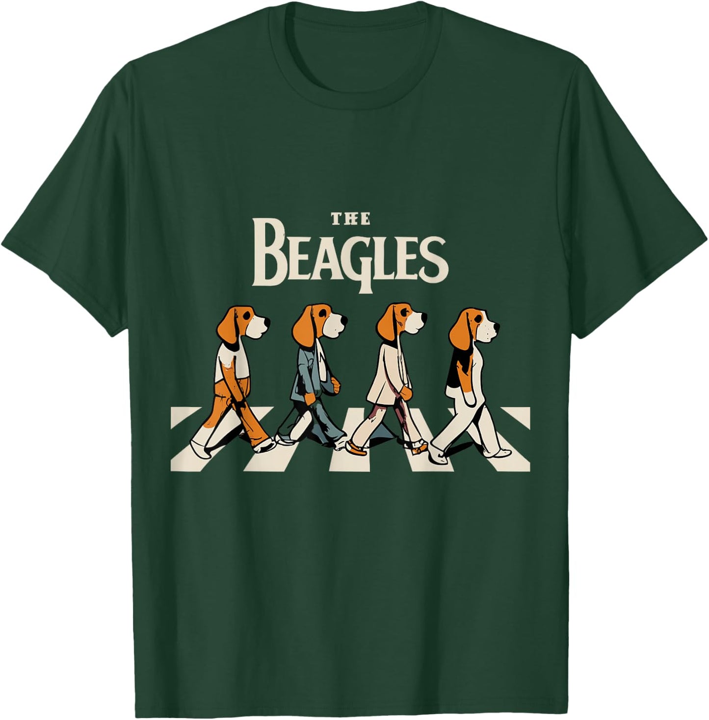 The Beagles Cover Funny Cute Vintage Beagle Dog Lover T-Shirt - T-Shirt | Forest