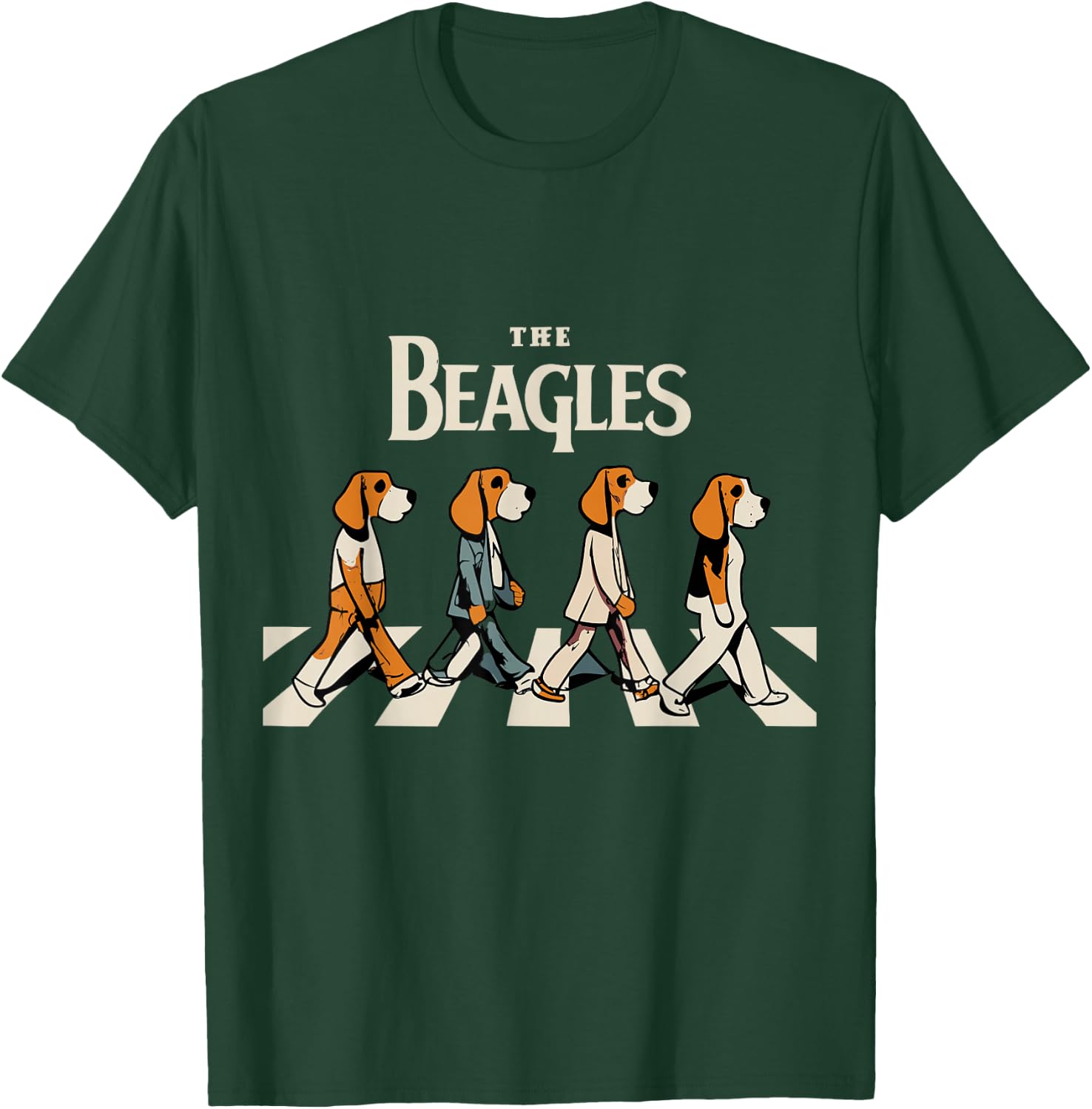The Beagles Cover Funny Cute Vintage Beagle Dog Lover T-Shirt - T-Shirt | Forest