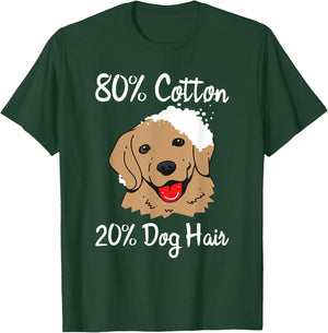 80% Cotton 20% Dog Hair Men Women Kids T-Shirt - T-Shirt | Forest