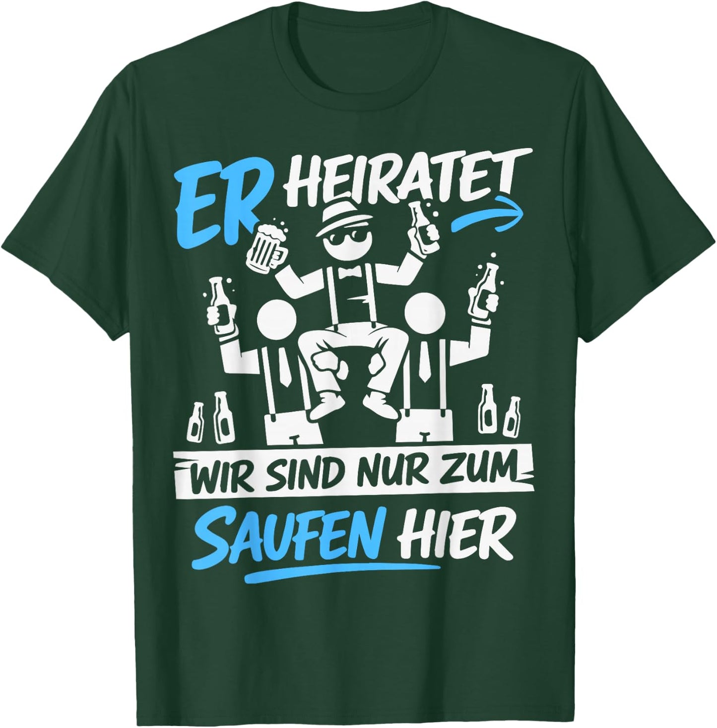 Junggesellenabschied Männer JGA Kostüm Poltern JGA T-Shirt - T-Shirt | Forest