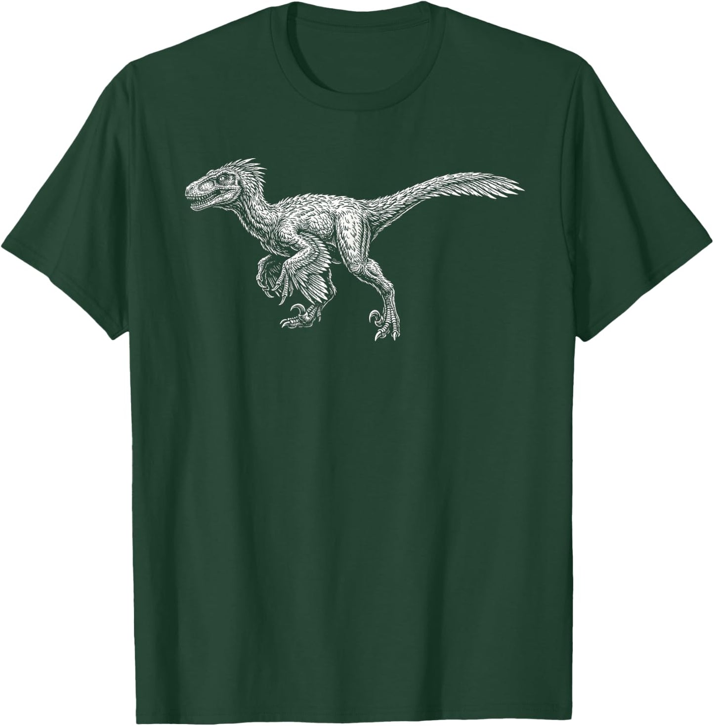Utahraptor Dinosaur T-Shirt - T-Shirt | Forest