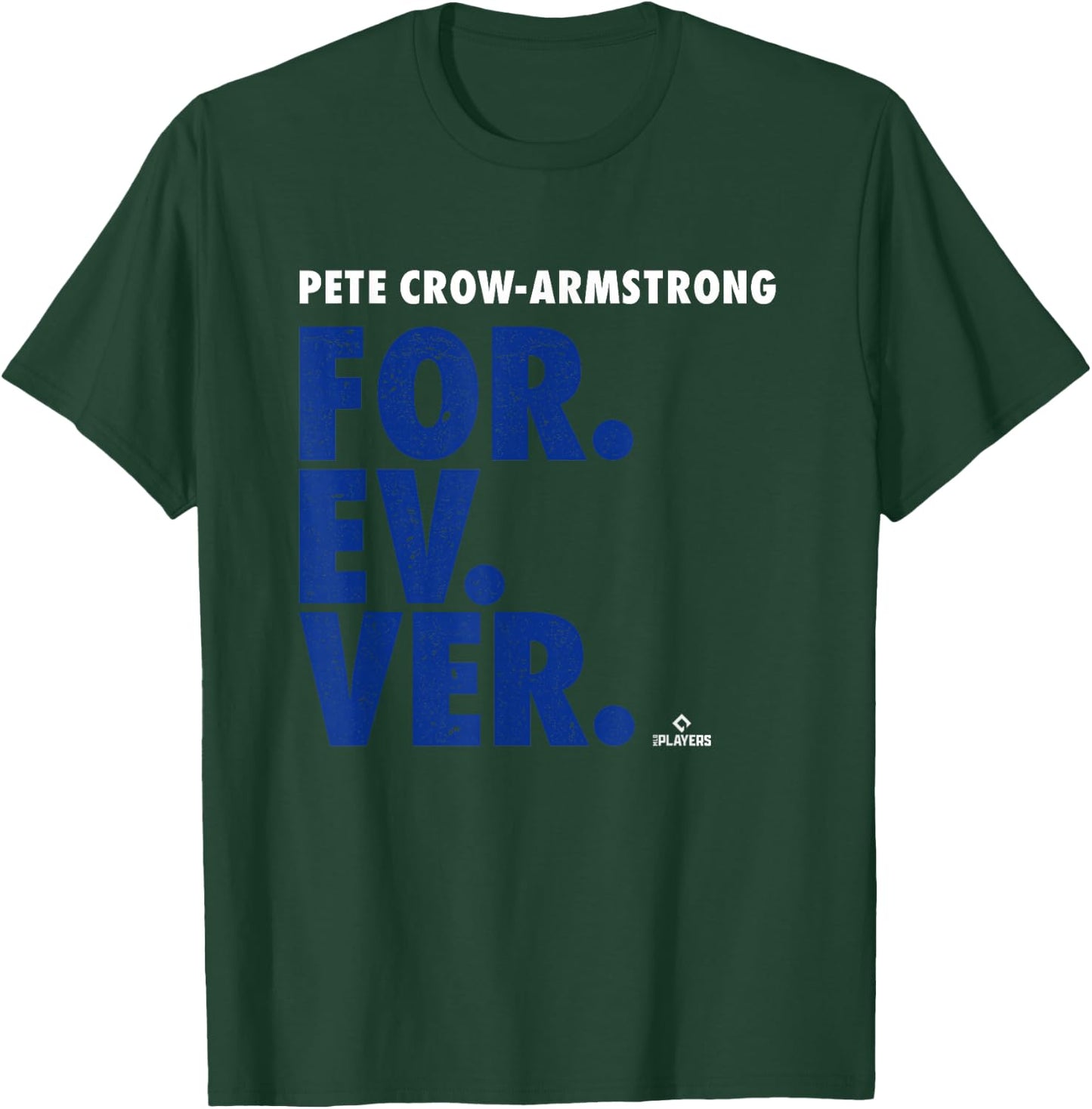 Forever Baseball Pete Crow-Armstrong Chicago Baseball MLBPA T-Shirt - T-Shirt | Forest