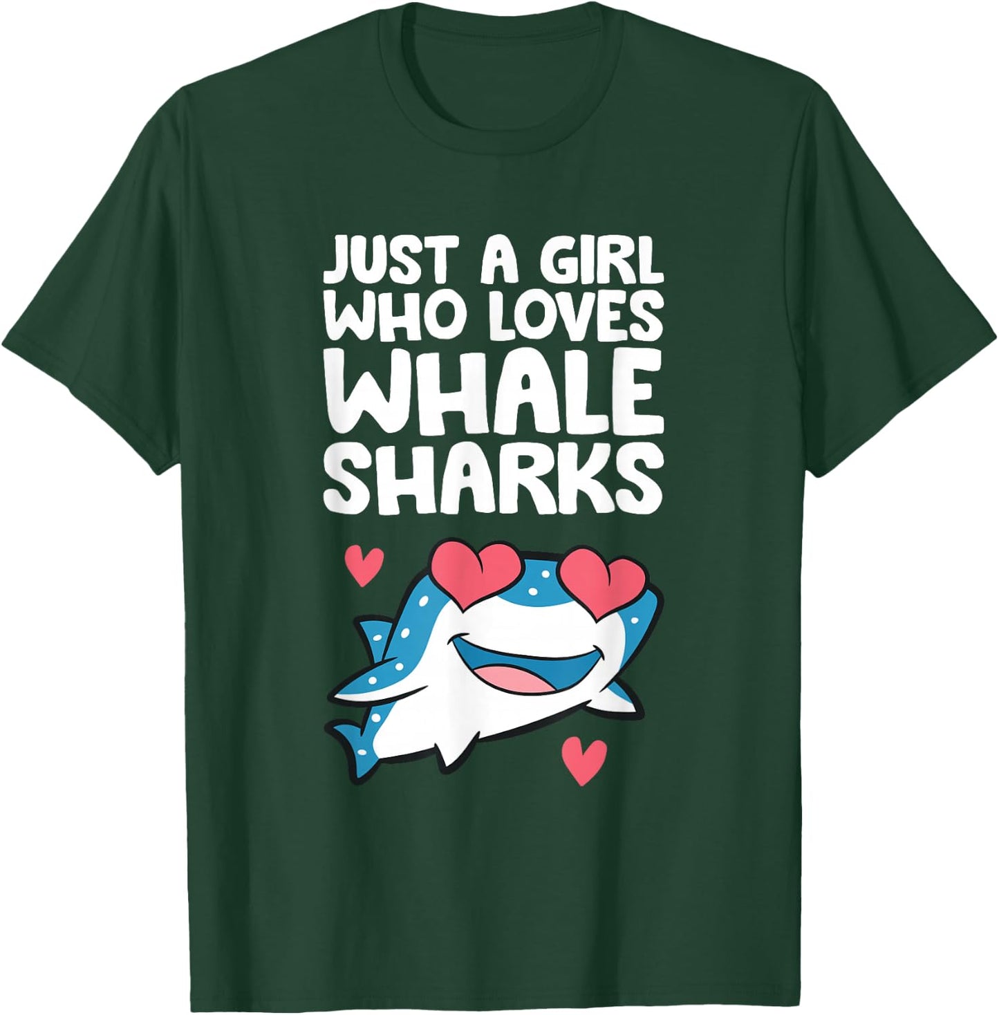 Whale Shark Girl Just A Girl Who Loves Whale Sharks T-Shirt - T-Shirt | Forest