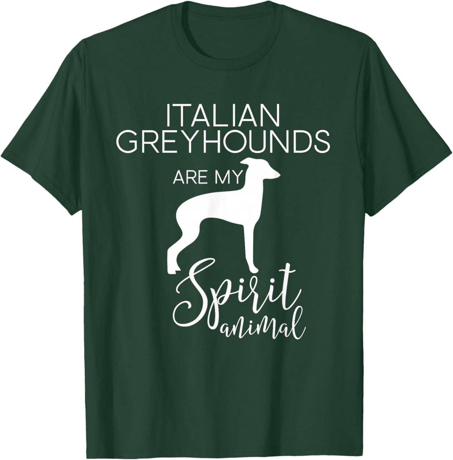Italian Greyhound IG Iggy Dog Spirit Animal J000287 T-Shirt - T-Shirt | Forest