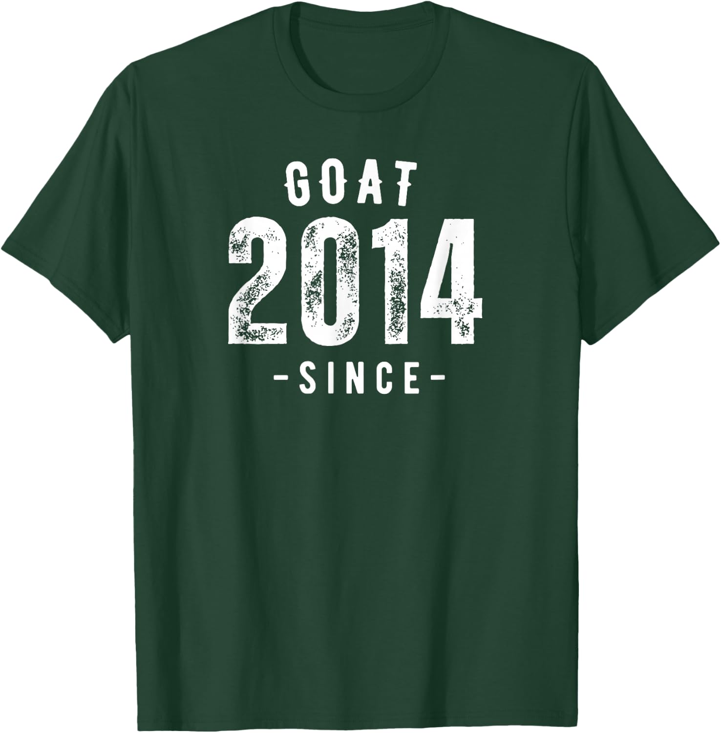 Goat Since 2014, Born In 2014 Vintage Retro Classic Birthday T-Shirt - T-Shirt | Forest