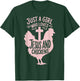 Just A Girl Who Loves Jesus And Chickens T-Shirt - T-Shirt | Forest