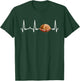 Leberkäse Herzschlag Bayern ECG Leberkas Lebakas , black T-Shirt - T-Shirt | Forest