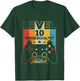 Children's 10 Years Boy Girl Gamer Born 2012 10th Birthday , black, 80 T-Shirt - T-Shirt | Forest