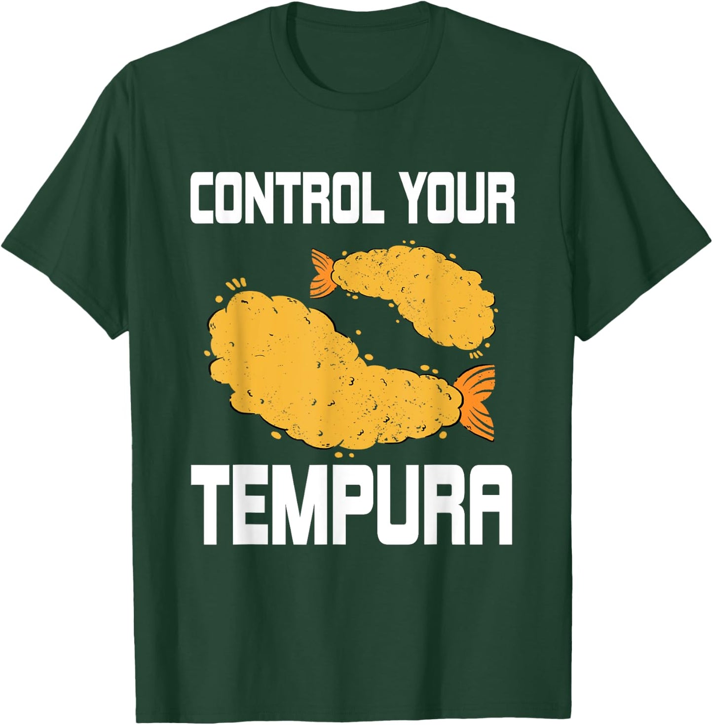 Funny Tempura Pun Costume Shrimp And Seafood T-Shirt - T-Shirt | Forest