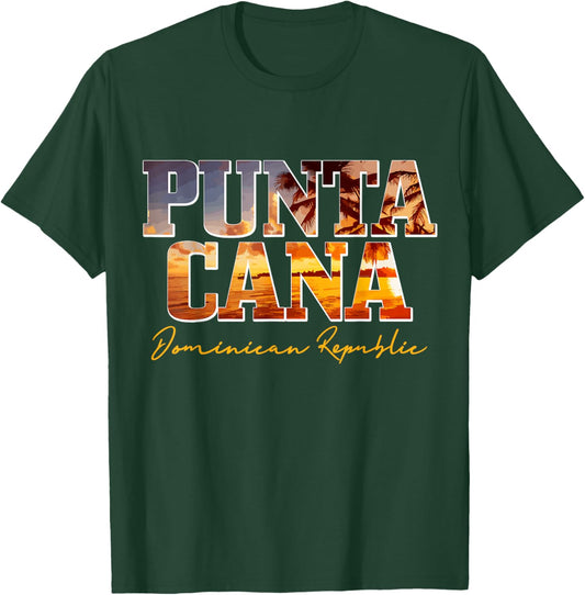 Punta Cana Dominican Republic Beach Surfer Souvenir Vintage T-Shirt - T-Shirt | Forest