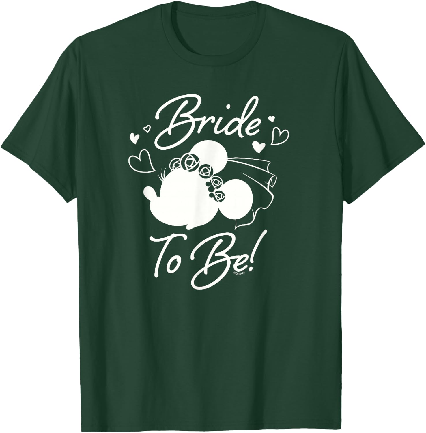 Disney Minnie Mouse Bride to Be Wedding Bridal Bachelorette T-Shirt - T-Shirt | Forest
