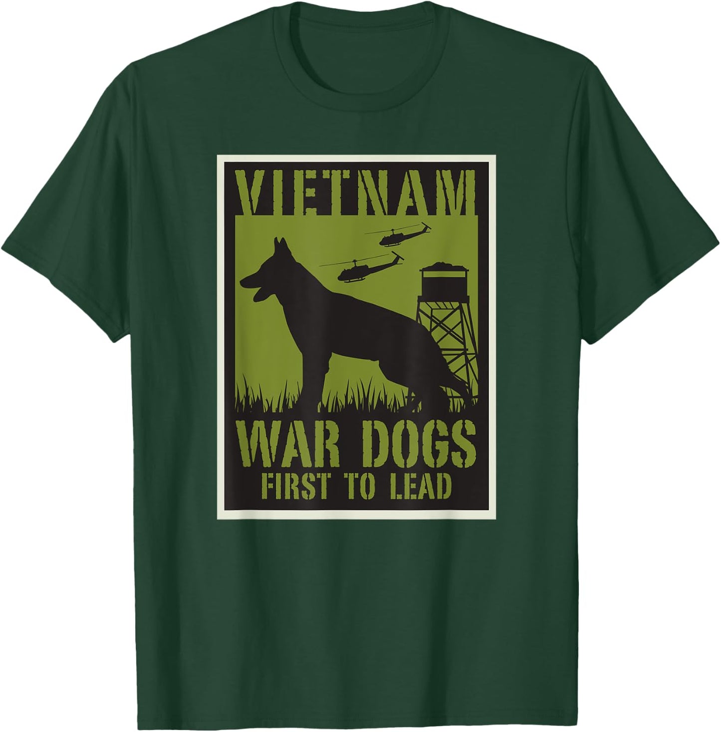 Vietnam War Dogs , Black, S T-Shirt - T-Shirt | Forest
