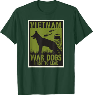 Vietnam War Dogs , Black, S T-Shirt - T-Shirt | Forest