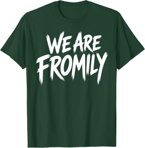 We are Fromily Friends Like Family Retro Brush Stroke T-Shirt - T-Shirt | Forest