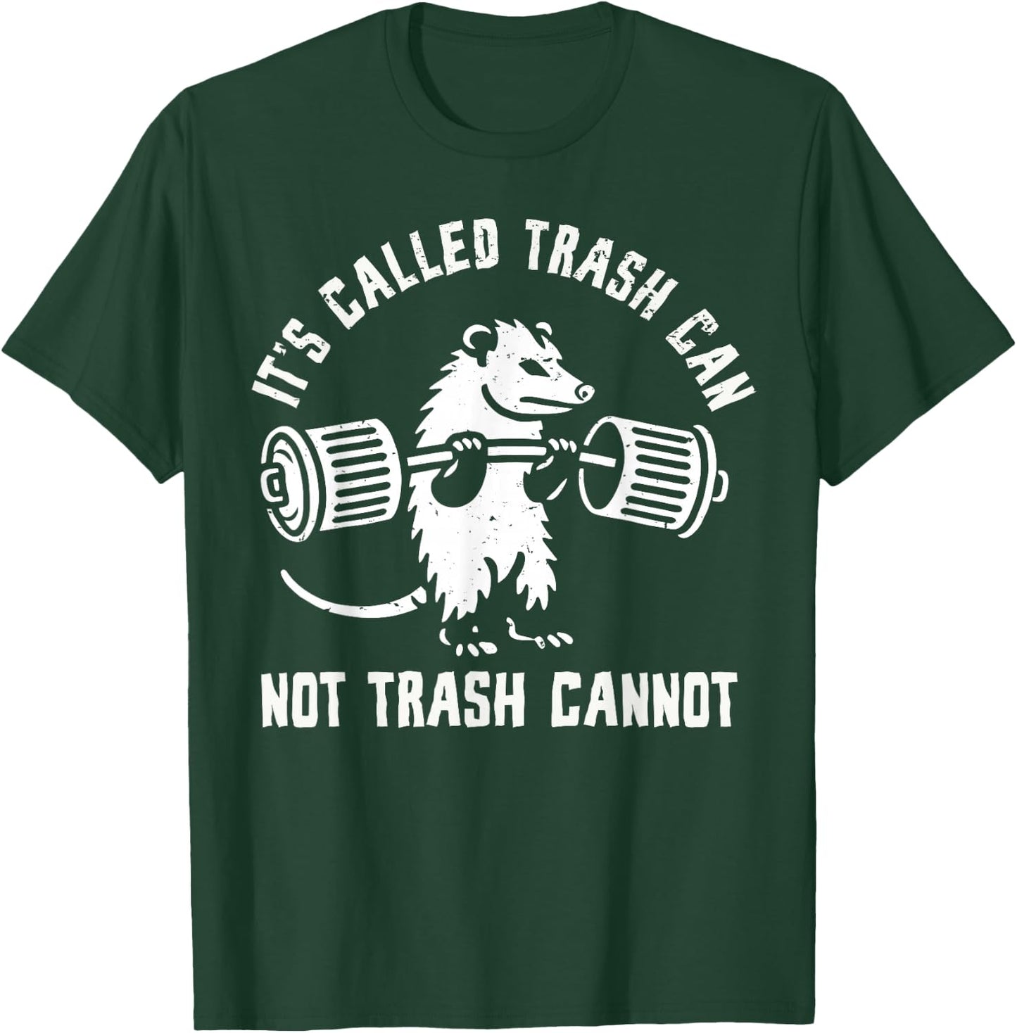 Possum Opossum Trash Can Not Funny Joke Opossum , Black, S T-Shirt - T-Shirt | Forest