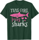Shark Lover Marine Biologist Animal Vintage Gift T-Shirt - T-Shirt | Forest