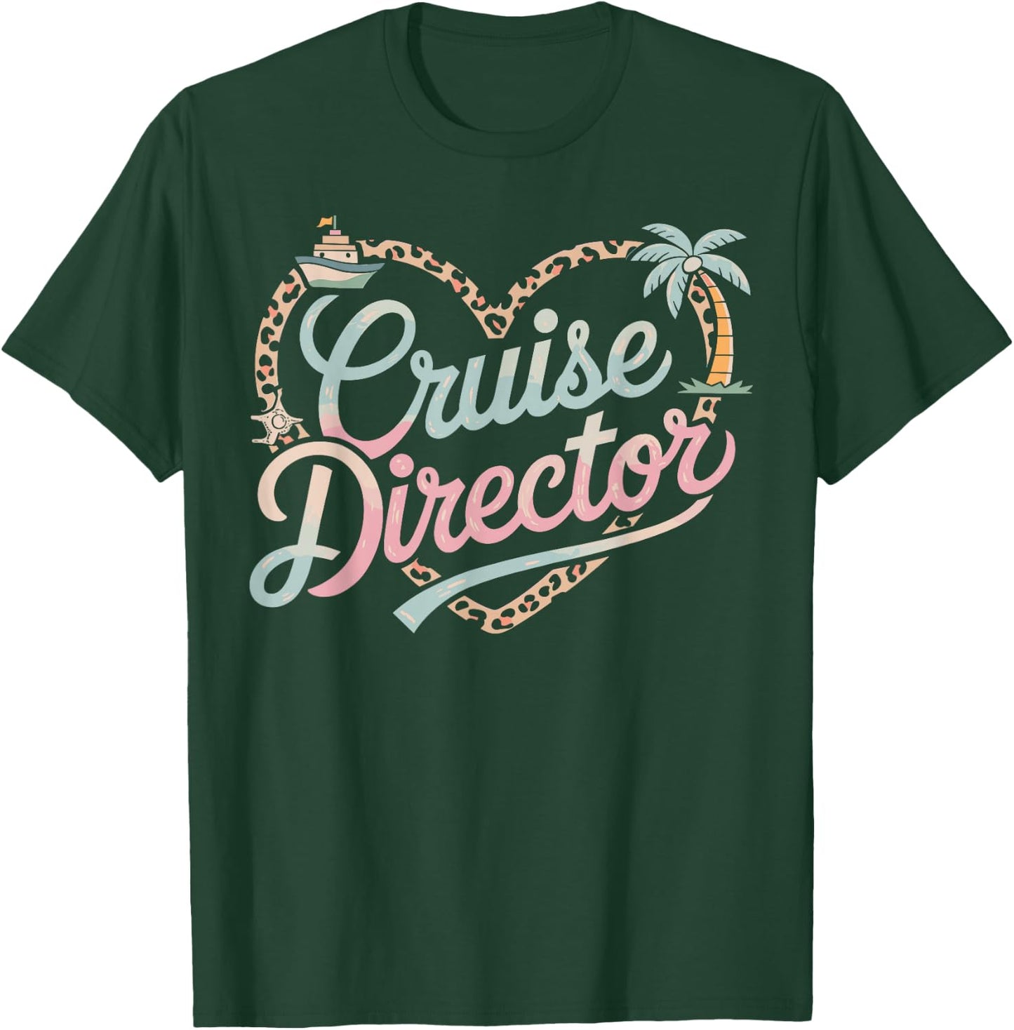 Funny Cruise Director Appreciation JM -Adults Black Small Short Sleeve T-Shirt - T-Shirt | Forest