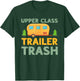 Upper Class Trailer Trash Camper Campside Funny Camping T-Shirt - T-Shirt | Forest