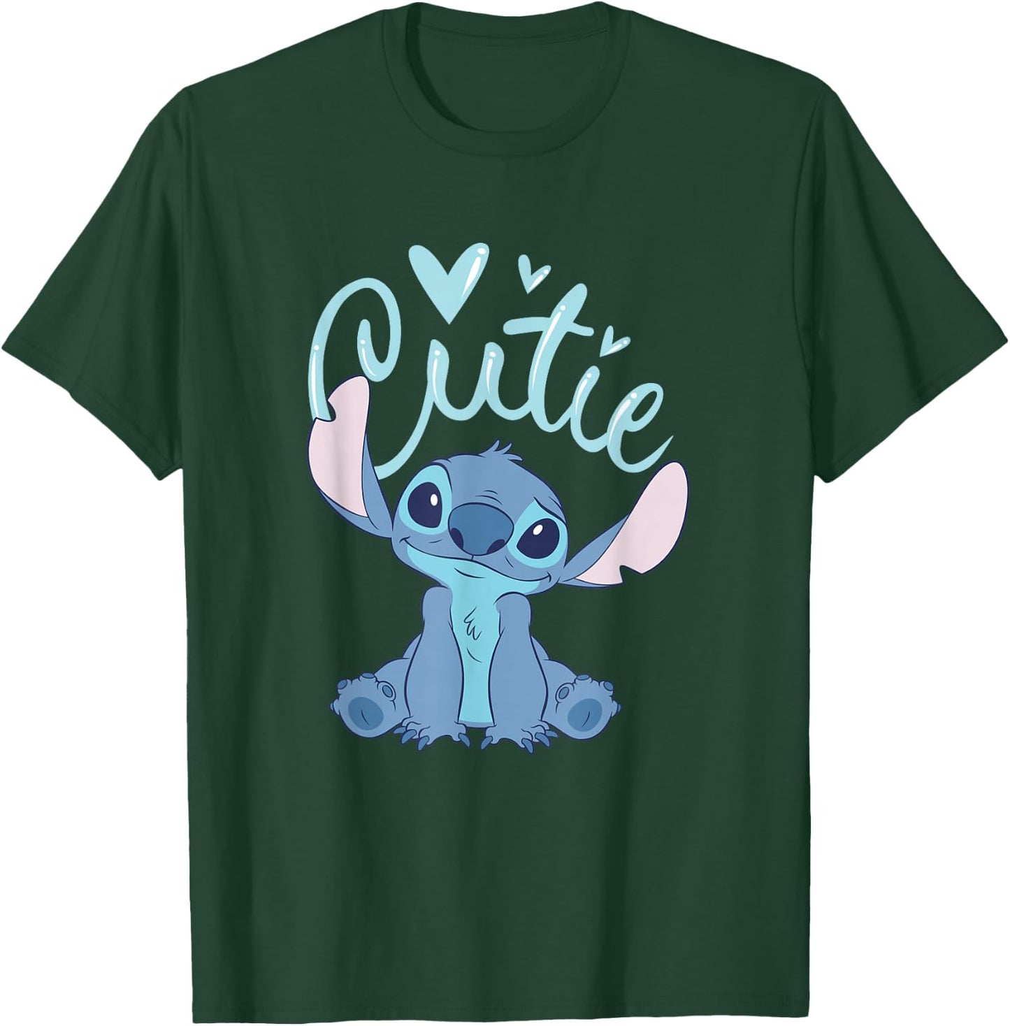 Disney Lilo and Stitch Cutie Pastel Heart T-Shirt - T-Shirt | Forest