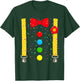 Clown Costume with Braces Confetti for Carnival Fancy Dress , black T-Shirt - T-Shirt | Forest
