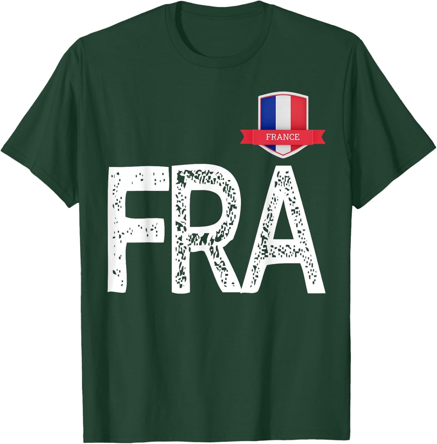 Frankreich Frankreich Menschenflagge Buchstaben F und R und A Frankreich T-Shirt - T-Shirt | Forest