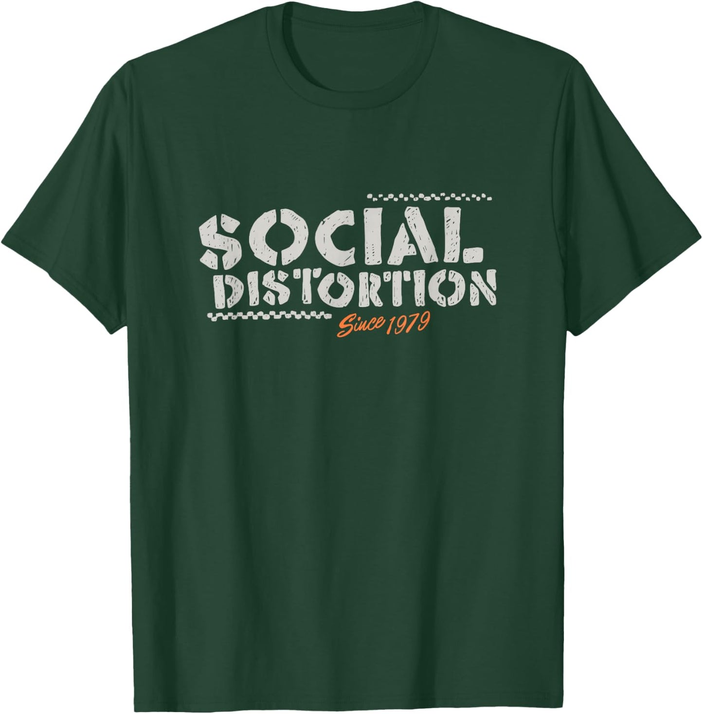 Offizielles Social Distortion Schwarz , Erwachsene, Klein, , Kurzarm, Party, Lässig T-Shirt - T-Shirt | Forest