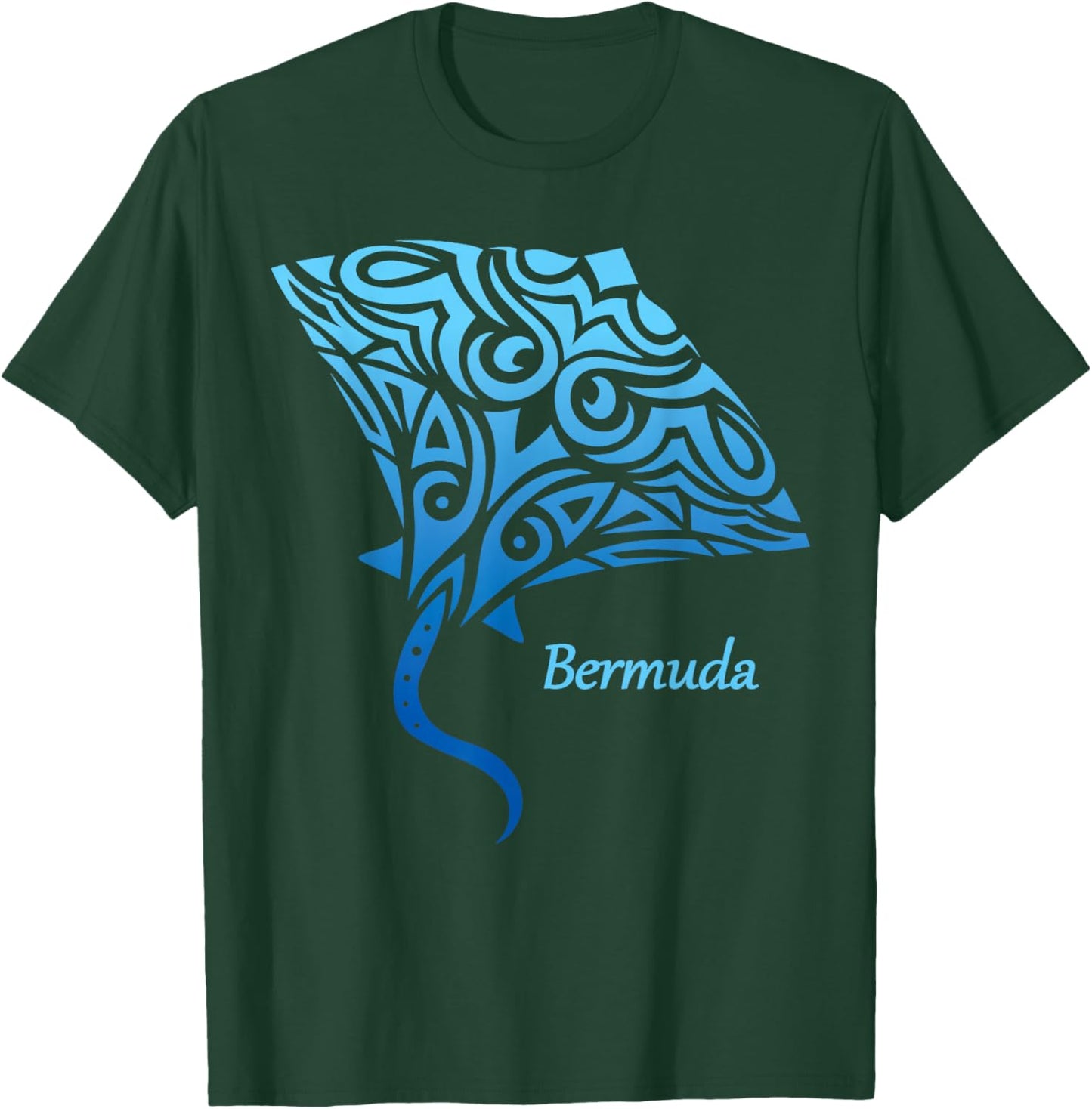 Bermuda Stingray Girls Boys Toddler Souvenir T-Shirt - T-Shirt | Forest