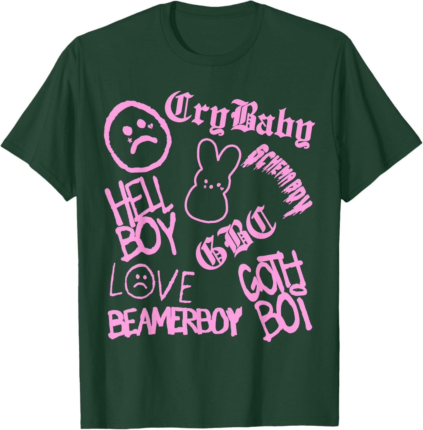 Lil Emo Rap Goth Peep Hip Hop Tattoo T-Shirt - T-Shirt | Forest