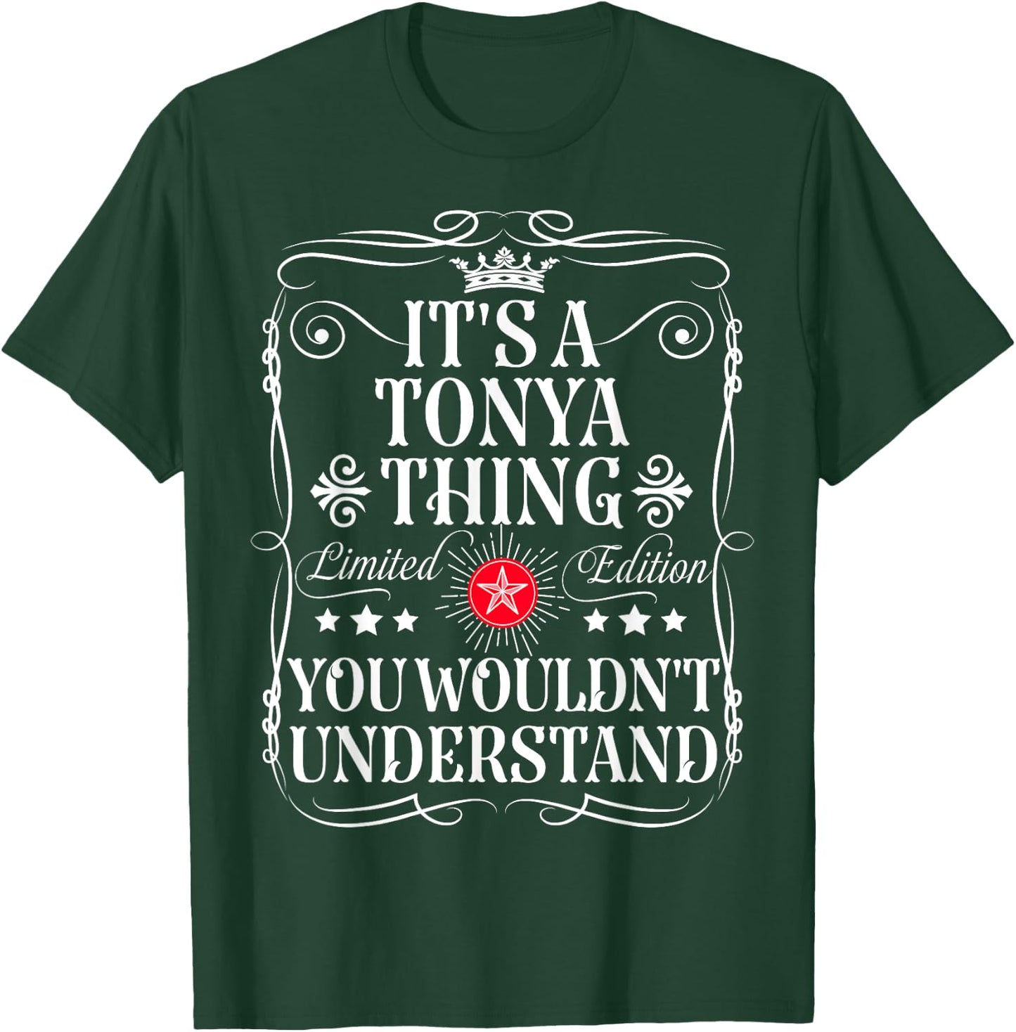 Tonya Name Its A Tonya Thing You Wouldn't Understand T-Shirt - T-Shirt | Forest