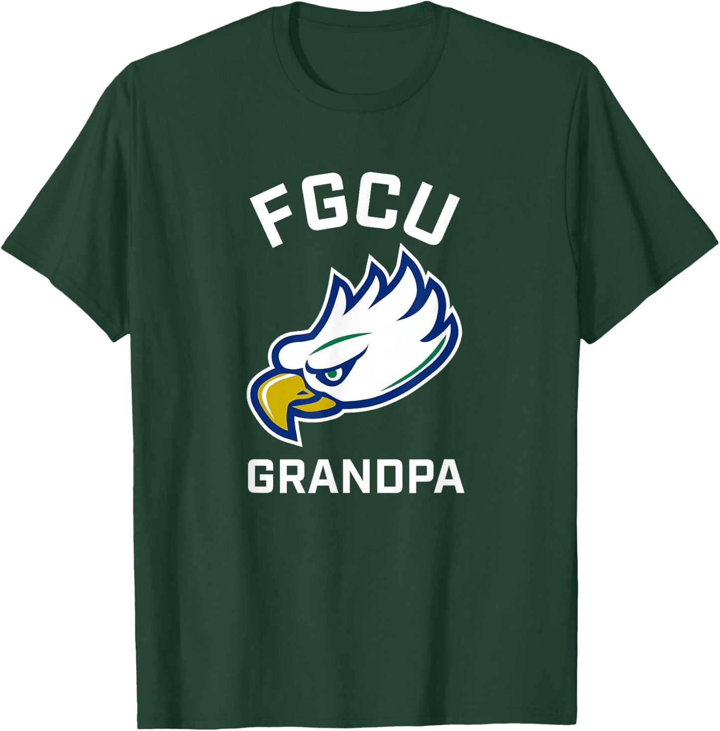 Florida Gulf Coast University FGCU Eagles Arched Grandpa T-Shirt - T-Shirt | Forest