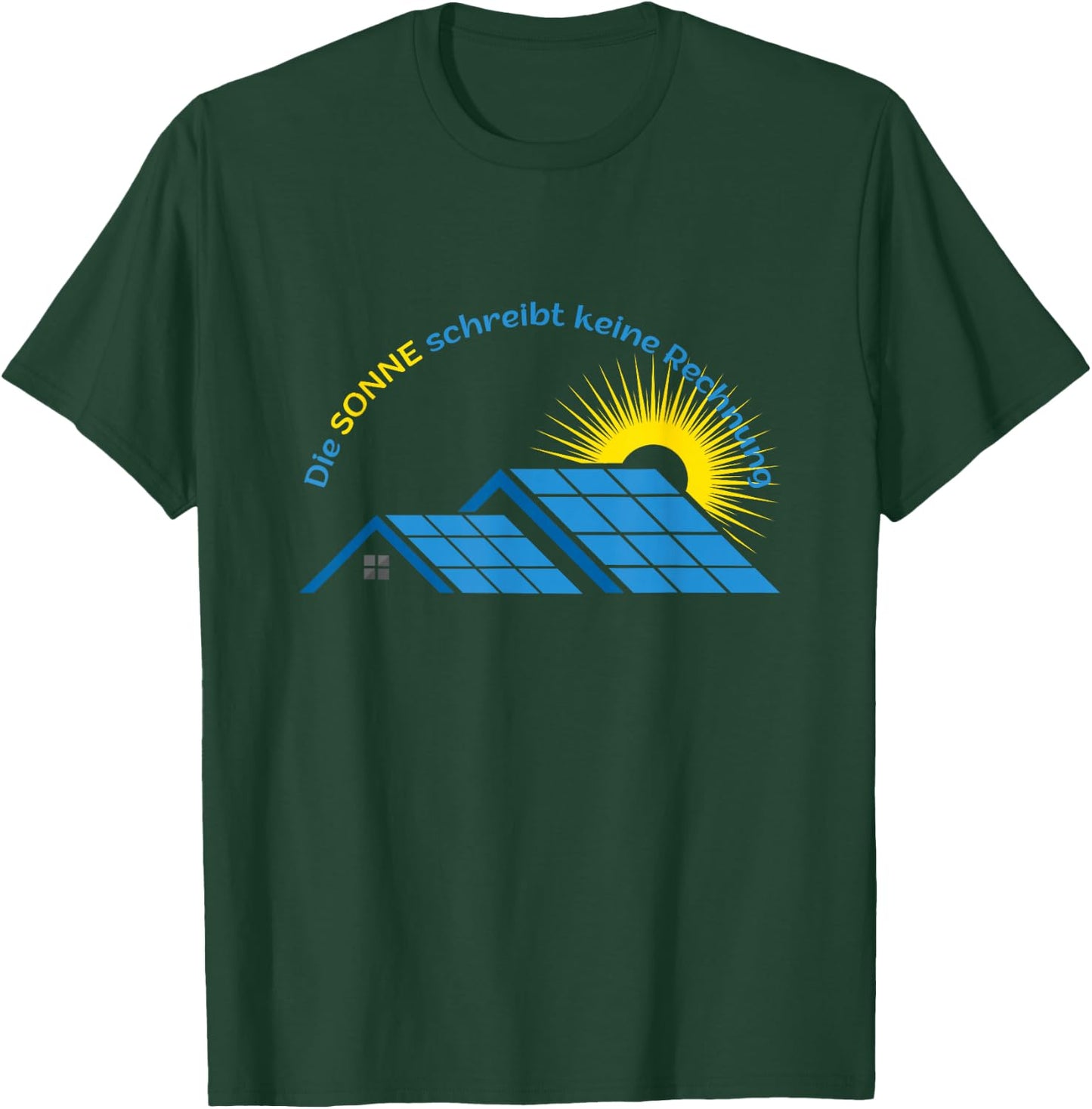 Fotovoltaik Solar Sonnenstrom Solarstrom Photovoltaik T-Shirt - T-Shirt | Forest