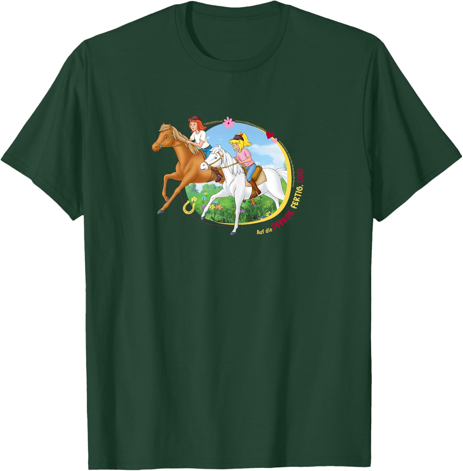 Bibi & Tina - Pferderennen T-Shirt - T-Shirt | Forest
