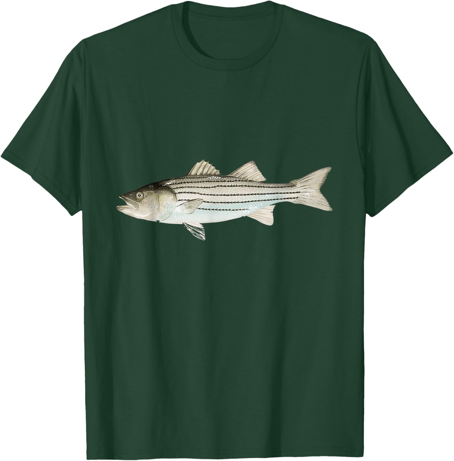 Barfish Striped T-Shirt - T-Shirt | Forest
